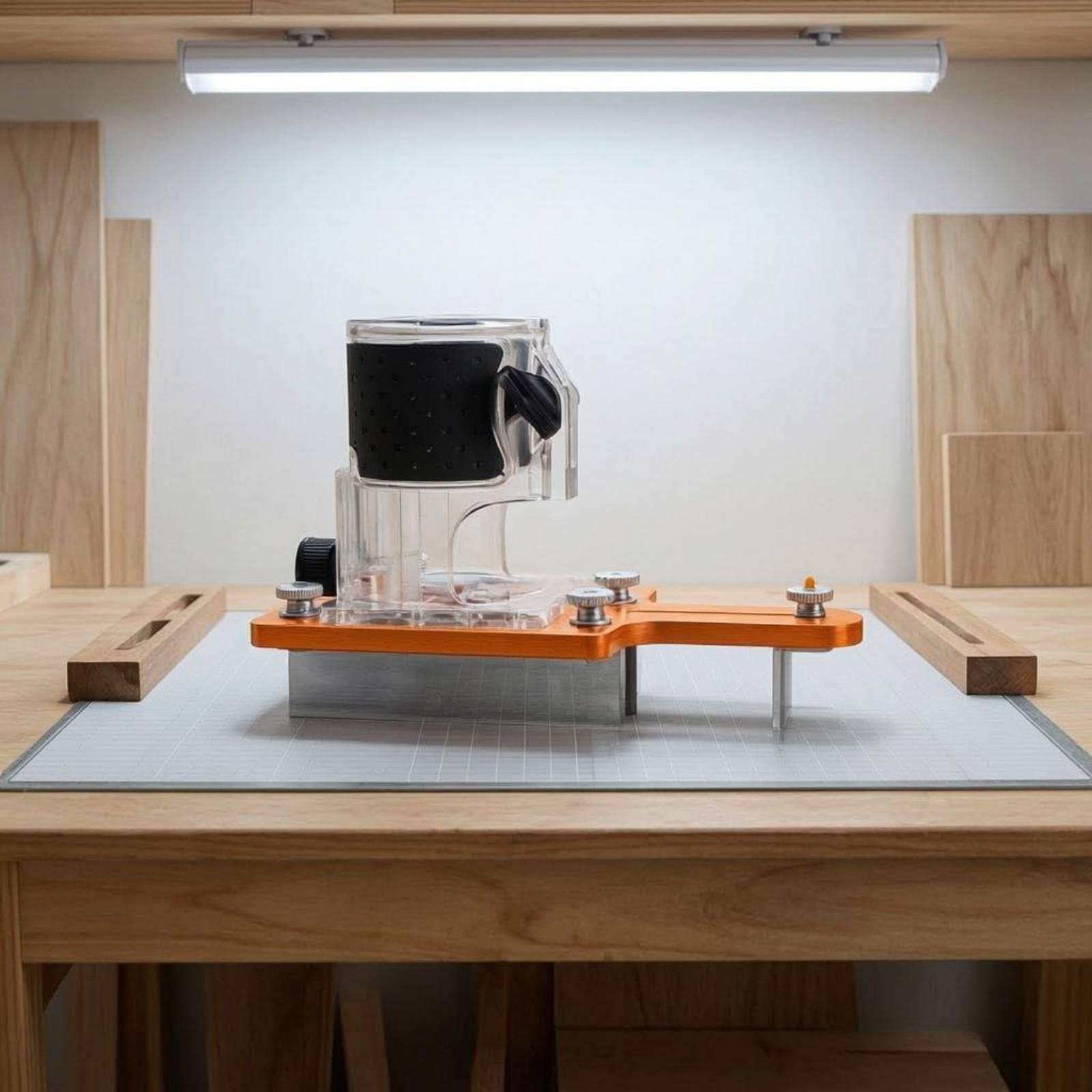 Power Tools Router - حامل توجيه التفريز بجسم شفاف، حامل