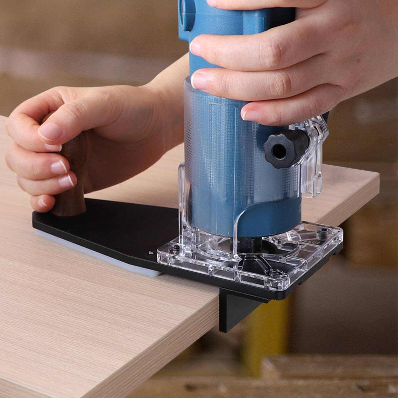 Power Tools Router - قاعدة تشذيب الحواف للتحكم الثابت، قاعدة