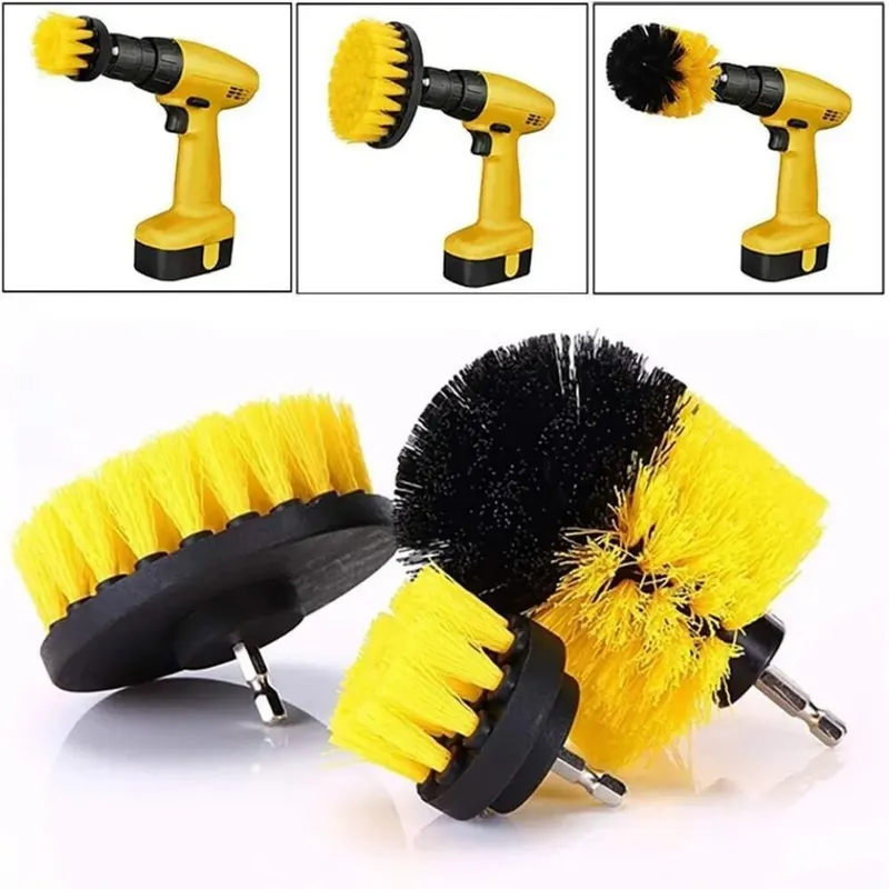 Power Tools Router - مجموعة فرش تنظيف كهربائية 3 قطع/مجموعة،