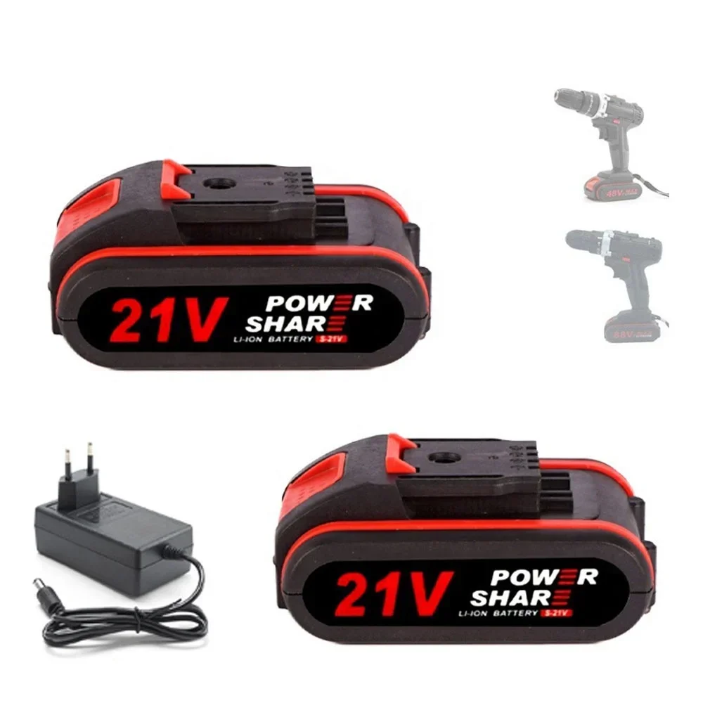Cordless Drill Driver - 21 فولت بطارية ليثيوم أيون قابلة