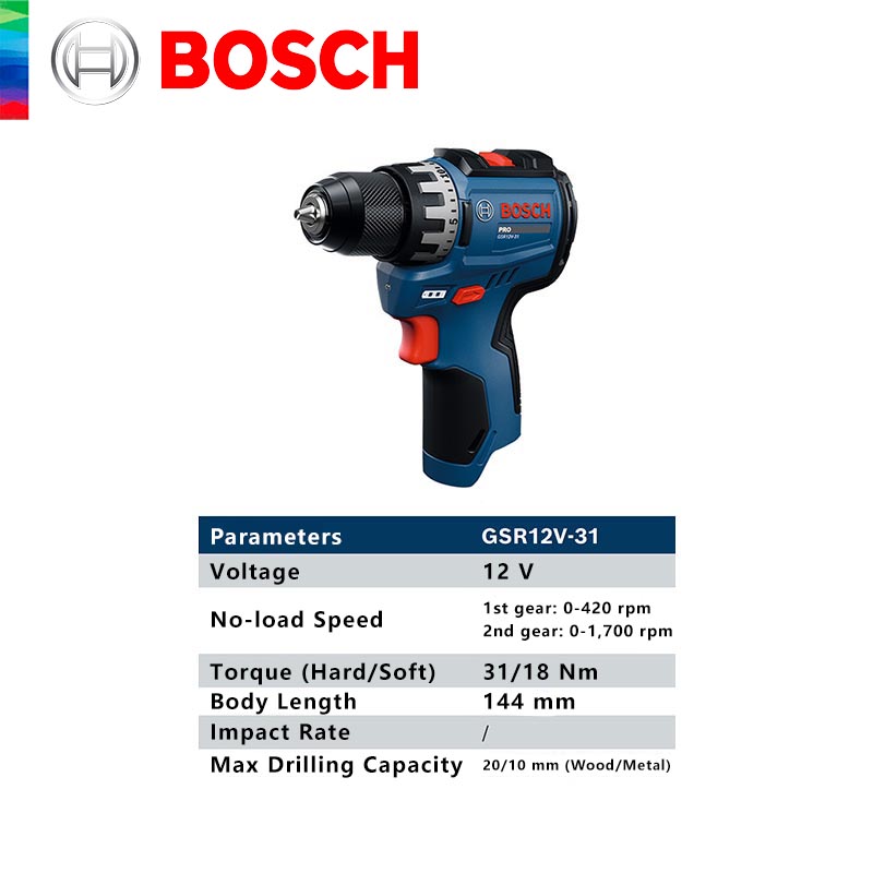 بوش GSR 12V-31 مثقاب لاسلكي اح - مراجعة Cordless Drill Driver وسعره
