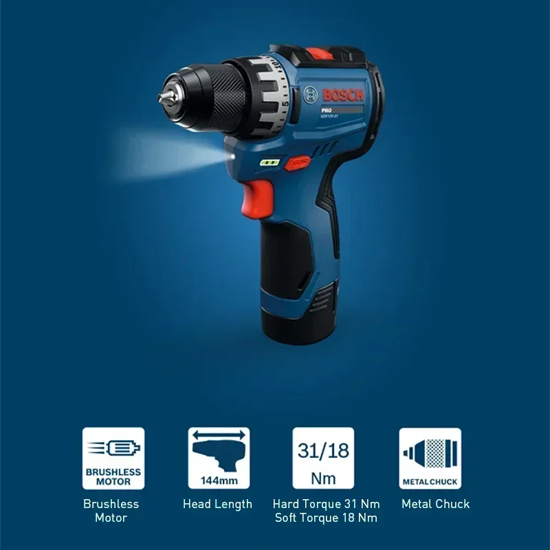بوش GSR12V-31 مثقاب كهربائي لا - مراجعة Cordless Drill Driver وسعره