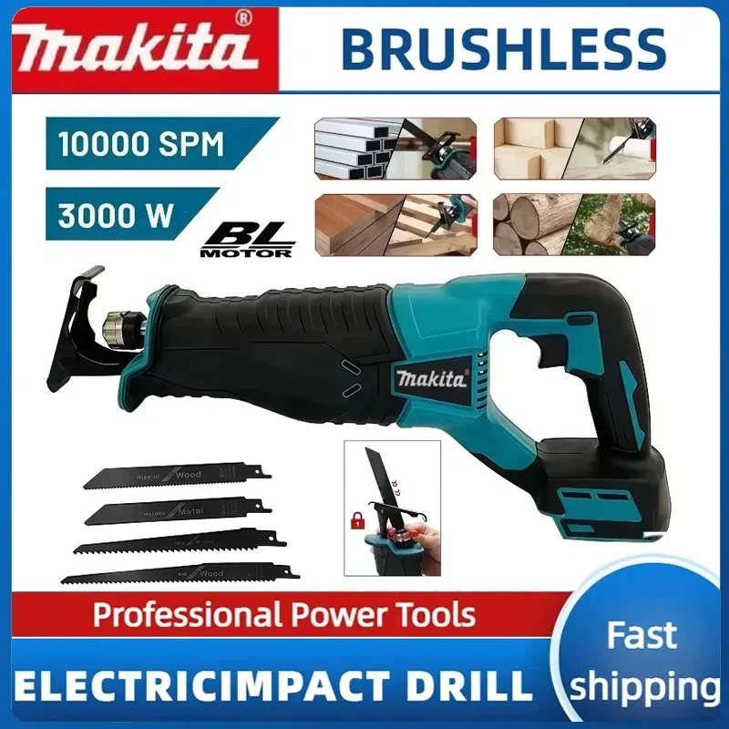 منشار ترددي ماكيتا بدون فرشاة، - مراجعة Power Tools Makita وسعره