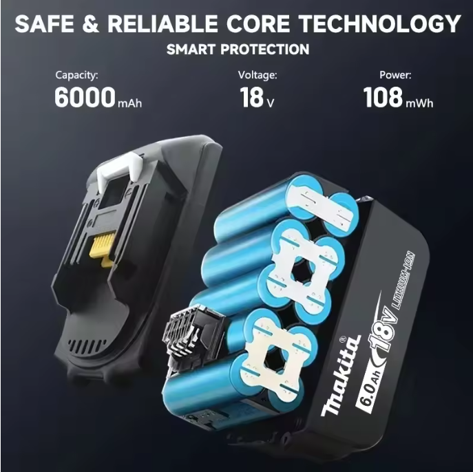بطارية ماكيتا أصلية 18 فولت 9  - مراجعة Power Tools Makita وسعره