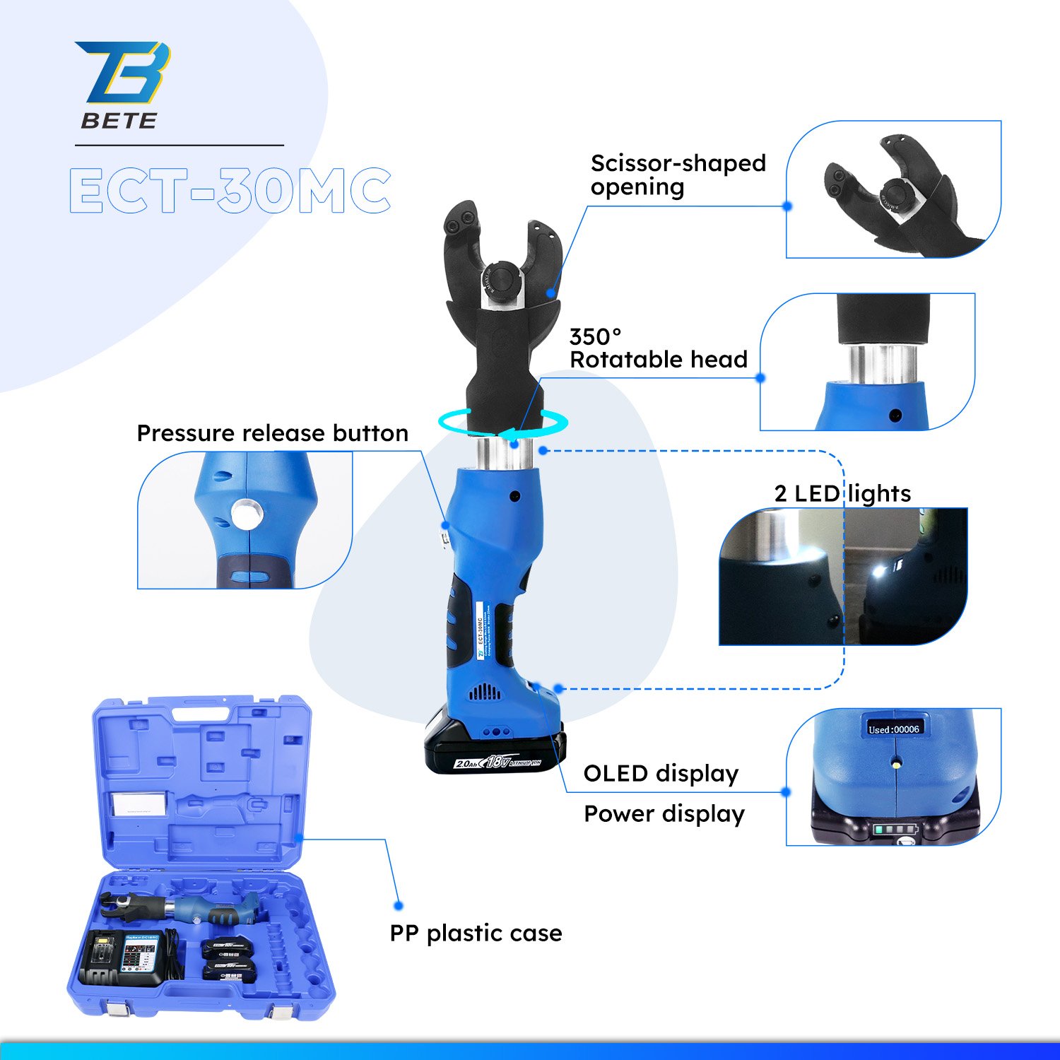 أداة قطع هيدروليكية صغيرة ECT- - مراجعة Power Tools Hydraulic وسعره