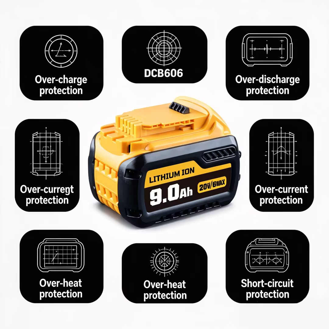 بطارية ليثيوم أيون DCB609 بقوة - مراجعة Power Tools Dewalt وسعره