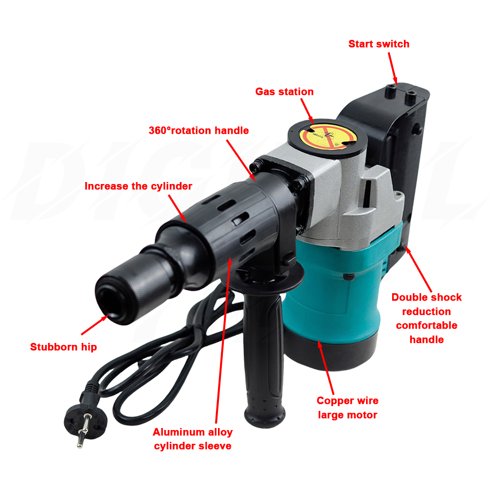 مثقاب كهربائي عالي القوة 1200  - مراجعة Power Tools In Construction وسعره