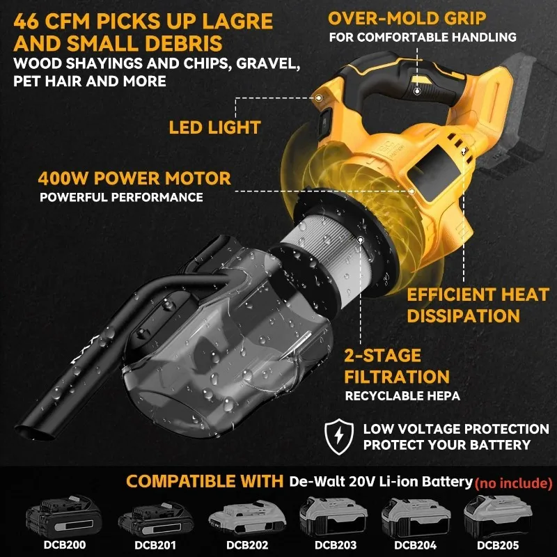 مكنسة كهربائية محمولة 5 في 1 م - مراجعة Power Tools Vacuum وسعره