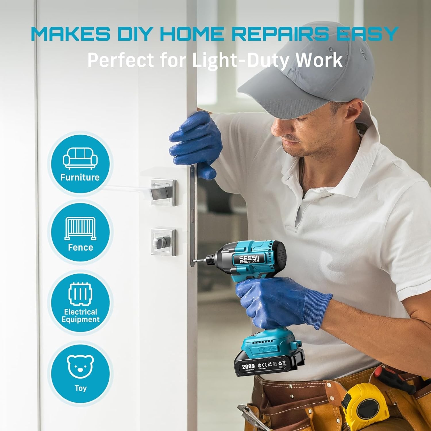 مفك براغي كهربائي من سيسي بقوة - مراجعة Cordless Drill Driver وسعره