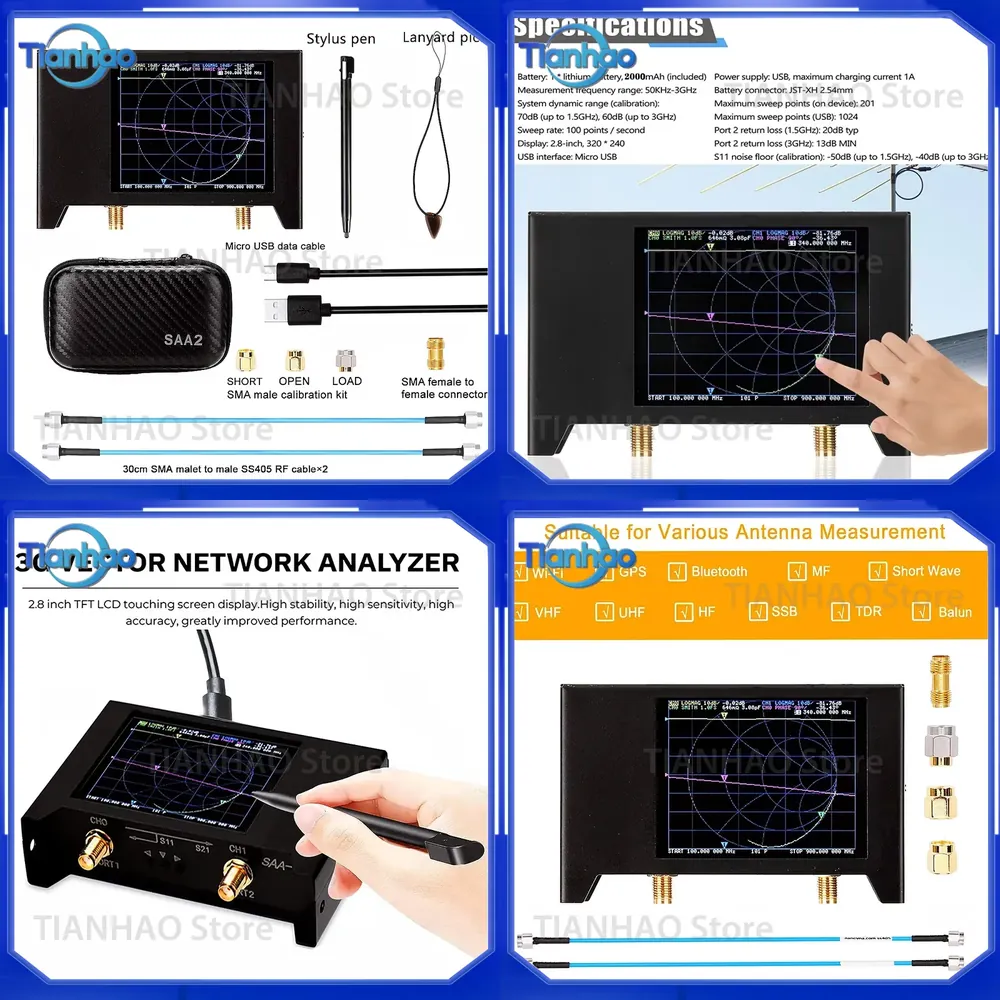 جهاز اختبار NanoVNA V2 3G S-A- - مراجعة Power Tools Vector وسعره