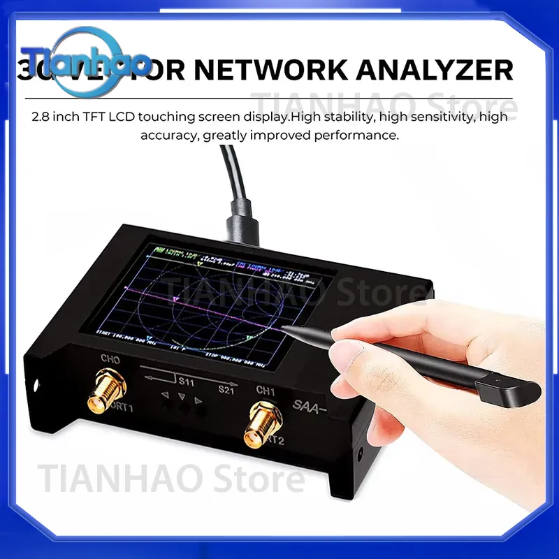 جهاز اختبار NanoVNA V2 3G S-A- - مراجعة Power Tools Vector وسعره
