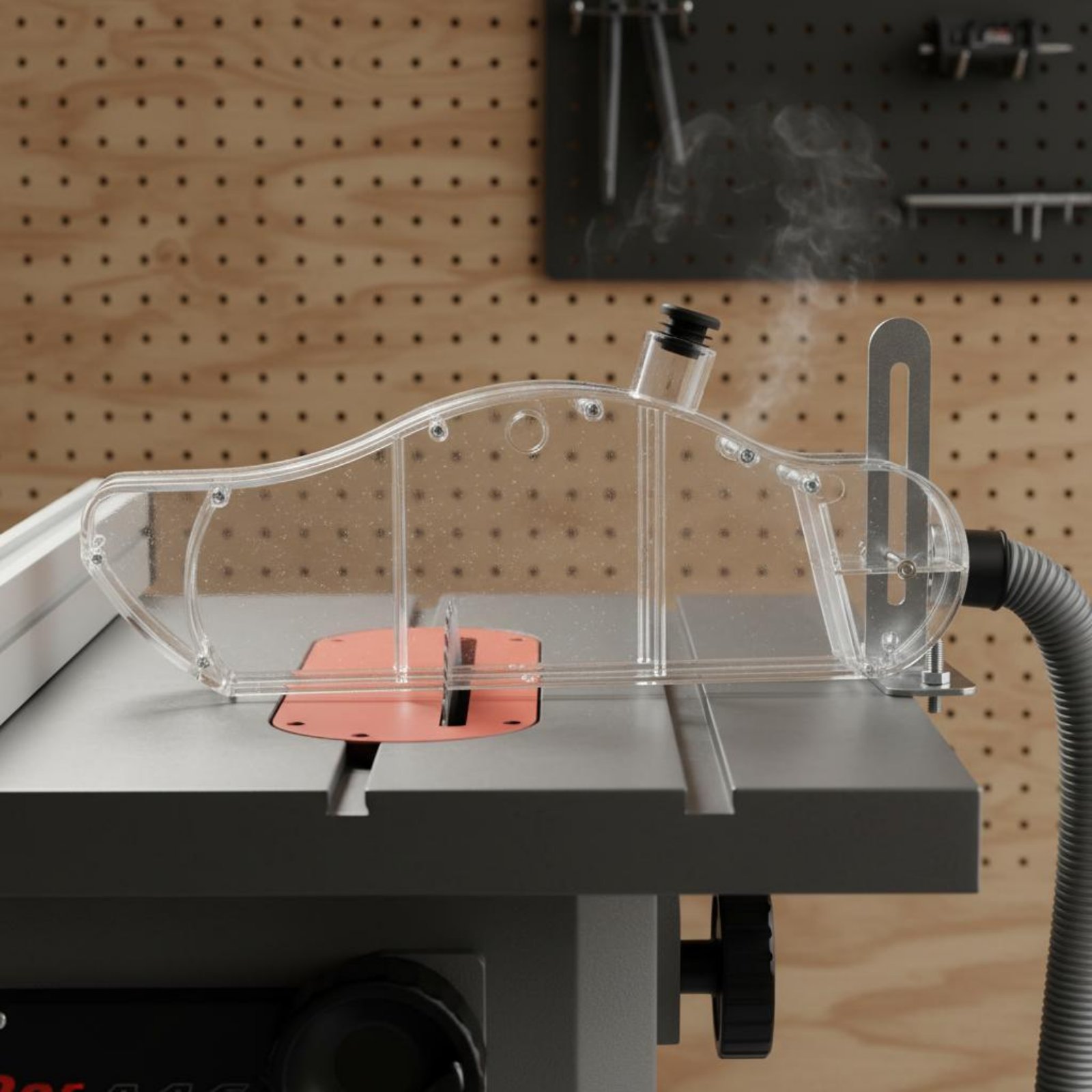 واقي غبار شفاف لمنشار الطاولة، - مراجعة Power Tools Vacuum وسعره