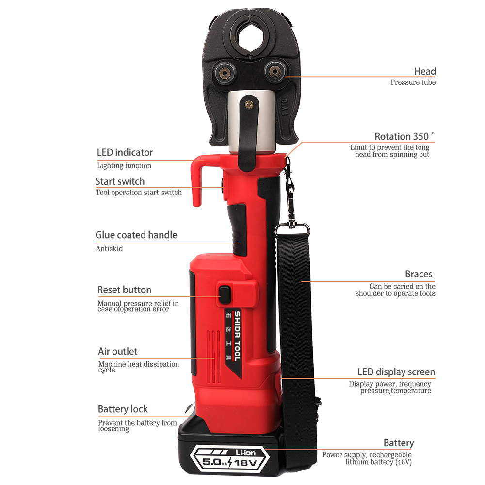 أداة ضغط الأنابيب الهيدروليكية - مراجعة Power Tools Hydraulic وسعره